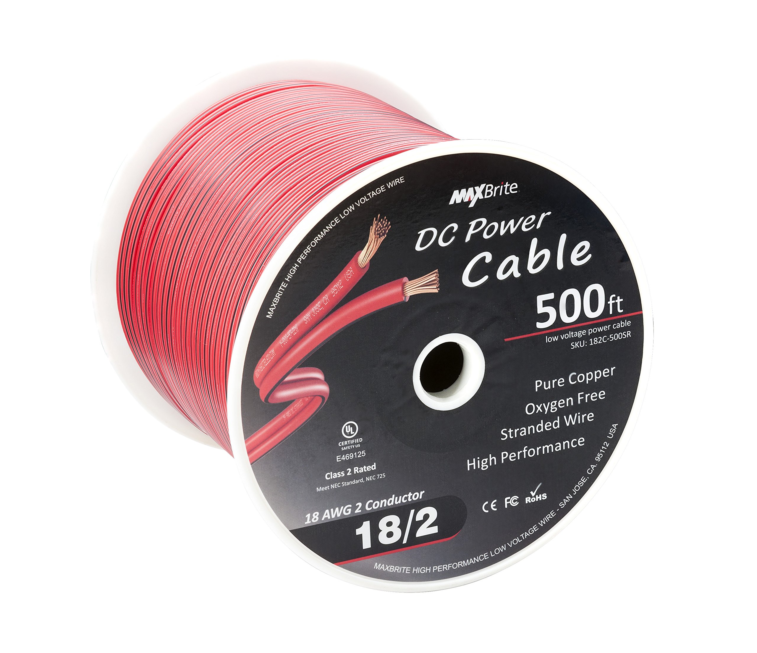 Amazon.com: 500 ft. 18 Gauge Stranded Flexible Dual Conductor